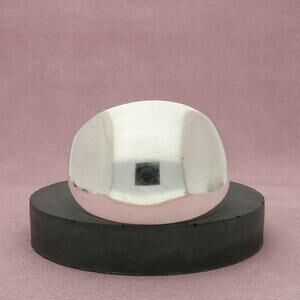 sterling silver vintage new mexico made dome cuff bracelet size 6.5in